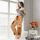 thumbnail image 5 of Balery Hippie Ditsy Floral Pantalones de pijama para mujer, pijamas ultraligeros, pantalones de estar por casa-X-Large, 5 of 6
