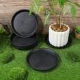 thumbnail image 7 of Niceauty 10Pcs Black Plant Pot Storage Plates PP Material Flowerpot Bottom Trays, 7 of 7