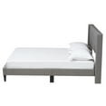 thumbnail image 3 of Baxton Studio Casol Mid-Century Modern Transitional Grey Fabric Upholstered Queen Size Platform Bed, 3 of 10