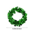 thumbnail image 6 of CQCYD 4Pcs St. Patrick's Day Wreath, Shamrock Trefoil Ribbon Wreath Irish Wires Floral Shape Candleholder Wreath Decoration for Table Door Wall Home Decor, 6 of 9