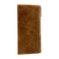 thumbnail image 3 of Western Men's Cow Fur Genuine Leather Basketweave Praying Cowboy Bifold Wallet in 2 Colors, 3 of 3