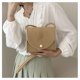 thumbnail image 5 of Xiao Hua Bolso de hombro tejido para mujer, bolso de mano y neceser, elegante bolso de playa de verano, 7.87 x 2.55 x 6.29 pulgadas (caqui)., 5 of 5