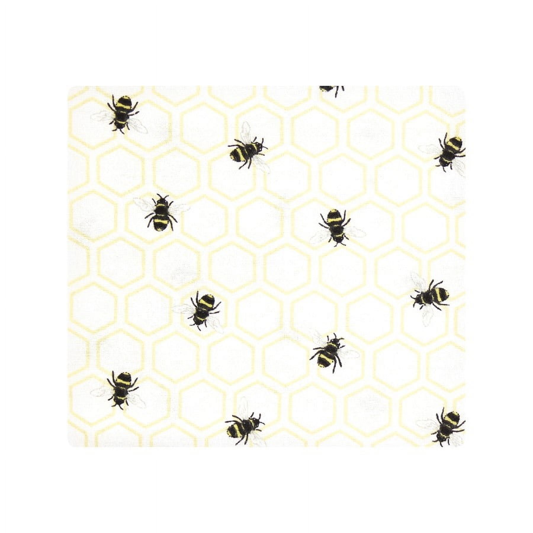 Hudson Baby Cotton Poly Flannel Receiving Blankets Bundle, Honey Bee, One Size