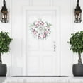 thumbnail image 1 of facefd Artificial Wreath Flower Garland Door Hanging Wedding Party Xmas Decors 55cm, 1 of 8