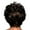 Brown, variant on Wig Slanted with Colorful Short Curly Hair for Women - Wavy Brown Short Curly Hair for Stylish Women's Wigs