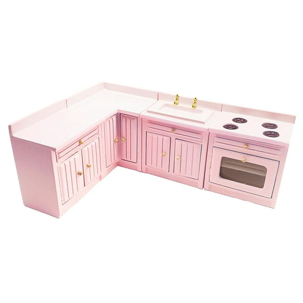 Meubles Miniatures En Bois Pour Maison De Poupée 1/12 – Cuisine, Armoire, Fait Main