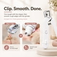 thumbnail image 3 of Pet Nail Clippers and Grinder 1 Count, LED Light for Bloodline Visibility, USB Rechargeable Cordless Nail Trimmer with Splash Guard and Safety Lock, 3 of 8