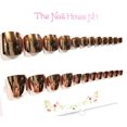 thumbnail image 2 of Copper Metallic Chrome Press On Toenails - 24 Pieces - Artificial Nail Kit, 2 of 4