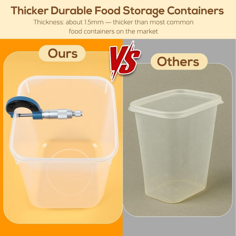 Plastic Food Storage Containers 4-pack 5.3L Airtight Pantry Organization for Dry Goods