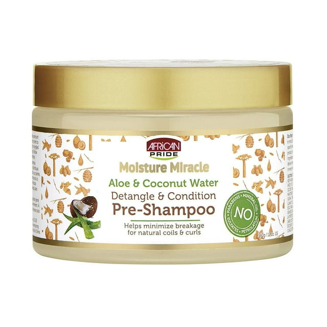 African Pride Moisture Miracle Aloe & Coconut Water Pre-Shampoo