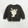 thumbnail image 2 of CYRBOKO Girl's Sweatshirts, Crew Neck School Cotton Long Sleeve Grils Clothes Black Size 6-7 T, 2 of 9