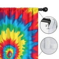 thumbnail image 4 of Blackout Kids Curtains,Colorful Rainbow Tie Dye Spiral Pattern Childrens Insulated Curtains Set Of 2,Bedroom Essentials,Toddler Room Decor 42"x54", 4 of 5