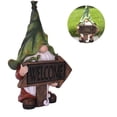 thumbnail image 1 of Welcome Gnome with Lantern and Frog Solar Powered LED Outdoor Decor Garden Light, 1 of 4