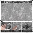 thumbnail image 4 of Tela de telaraña de 78.7 x 59 pulgadas de ancho, telaraña plateada brillante, tela de malla negra, encaje de telaraña por yarda para decoración de fiestas, 4 of 7