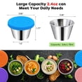 thumbnail image 2 of Recipientes para condimentos Winceed de acero inoxidable de 70 ml, paquete de 6, 2 of 6