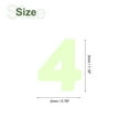 thumbnail image 2 of Uxcell 42 Pcs Glow in the Dark Number Decals Decor, Green Luminous Adhesive Wall Stickers, 3D Glowing Stickers for Ceiling Bedroom Bedding Room Decoration, 2 of 7
