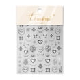 thumbnail image 4 of Maigitur Lámina de stickers 5D en relieve negro para nail art, 4 of 6