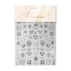 thumbnail image 4 of Maigitur Lámina de stickers 5D en relieve negro para nail art, 4 of 6