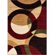 thumbnail image 2 of Bien tejido Dulcet Bingo Red Moderna Geométrica Área Geométrica Rug 2'7 '' x 3'11 '' Well Woven Ver descripción, 2 of 2