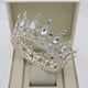 thumbnail image 2 of Zhuge Tiara de boda para novia, diadema de princesa, corona de novia, joyería para el cabello con diamantes de imitación de cristal, decoración para princesa, novia, cumpleaños, graduación, boda (G), 2 of 4