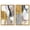 Gold Frame, variant on Gold Memories Set Canvas Print Pink Abstract Art Set by Art Remedy, Black Frame, 10 x 15