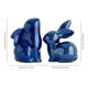 thumbnail image 3 of 2 Piezas Pascua Ceramic Ornament Nordic Style Lindo Rabbit Figurine (Deep) Azul, 3 of 3