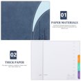 thumbnail image 6 of WRISTBIQUE Agenda Notepad Navy Delicate Design Home Use 1Pack 8.45X5.78X0.79In, 6 of 8