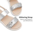 thumbnail image 4 of Sandalia DREAM PAIRS SDLS2303K para Niñas con Correa Plateada Brillante, 4 of 7