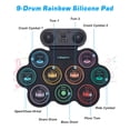 thumbnail image 2 of Batería electrónica Anpro 9 Drum Pad con doble altavoz Bluetooth, 2 of 8