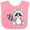 Pink and White, variant on Inktastic Cute Woodland Animal Raccoon Boys or Girls Baby Bib