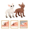 thumbnail image 4 of 2 Pcs Mini Figurines de Chien Photographie Réaliste Figurines de Chien Ornements de Chiot, 4 of 8