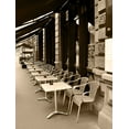 thumbnail image 2 of Anonymous 12x14 White Modern Wood Framed Museum Art Print Titled - Cafe Under the Canopy, 2 of 4