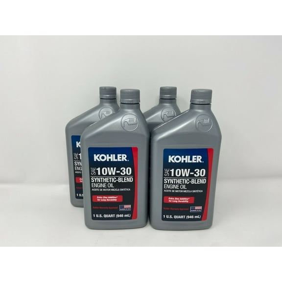 Kohler 10W30 Semi Synthetic Motor Oil 4 QUARTS 25 357 65-S 4 PACK 10w-30