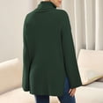 thumbnail image 6 of Babysbule Plus Size Womens Sweaters New Arrivals Women Solid Color Turtleneck Open Long Sleeve Turtleneck Ribbed Sweater Woman Clearance Women's Fashion, 6 of 6