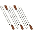 thumbnail image 3 of TABLZONE Wooden Ceiling Fan Pull Chain Extenders, Multi-Color Beaded Pendant, 5 Pieces Hanging Accessories, 3 of 7