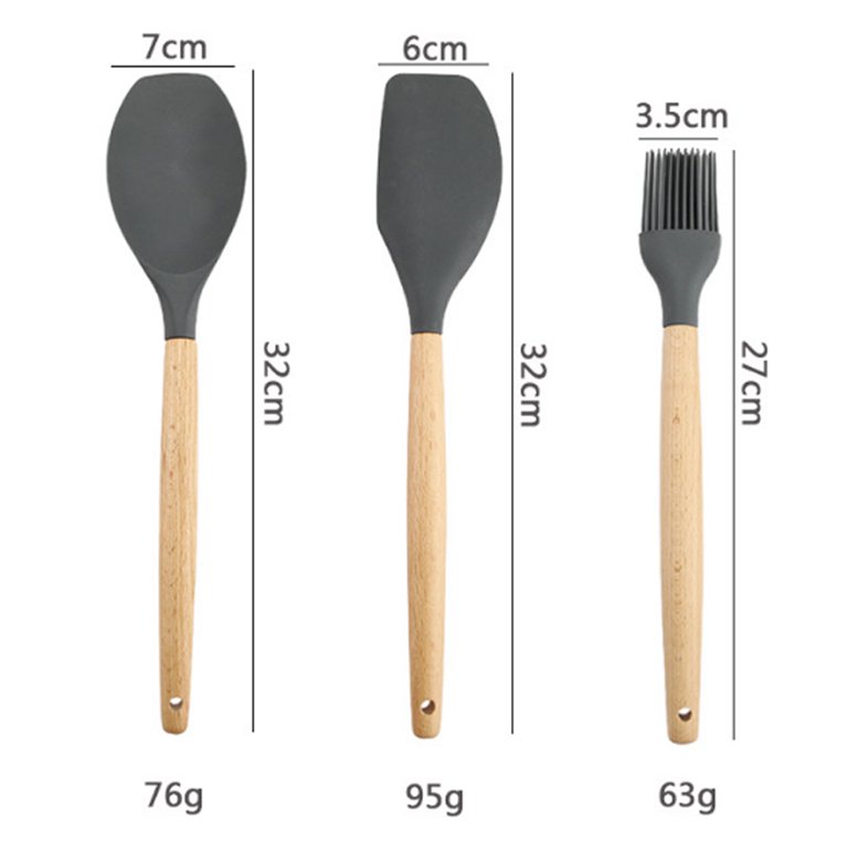 3pcs Silicone Kitchen Utensil Set, Including A Non-stick Spatula