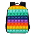 thumbnail image 3 of Bolsa de escuela para niños con impresión de burbujas de empuje de dibujos animados regalo inteligente de cognición de color JShteea libre de BPA, 3 of 8