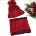 thumbnail image 4 of Women Beanies Hat And Scarf Set Red Color, 4 of 4
