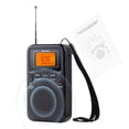 thumbnail image 2 of Radio AM FM Portable à Piles avec Antenne Télescopique Lanière Écran Radios Lecteur Meilleure Réception Mini Récepteur Radio FM AM pour Senior Maison Marche Course, 2 of 9