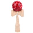 thumbnail image 1 of Japanese Traditional Toy Wood Handle Handmade Marble Ball Kendama Kids Sports Game (Red), 1 of 8