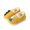 Yellow, variant on GobdXE Cute Cartoon Dinosaur Kids Closed Back Slippers Warm Lined Indoor House Slippers for Home Wear Size:5.5-6 Years