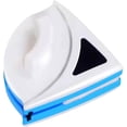 thumbnail image 3 of Limpiador de ventanas magnético, herramienta de cepillo de lavado de limpiaparabrisas de vidrio magnético de doble cara con forma de triángulo azul Herramientas de cepillo de lavado de limpi, 3 of 5