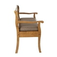 thumbnail image 2 of OSP Home Furnishings Coventry Storage Bench in Distressed Toffee Frame and Latte Seat Cushion K/D, 2 of 3