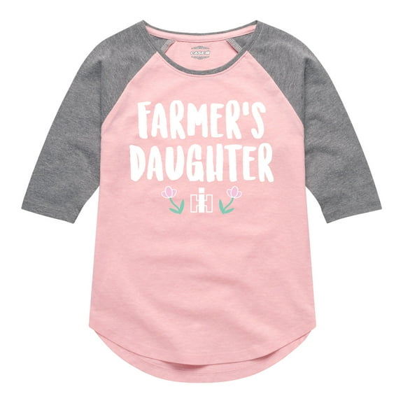 International Harvester - Farmers Daughter - Youth Girls Raglan Graphic T-Shirt