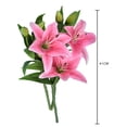 thumbnail image 2 of Dinheiro 5 paquetes de flores artificiales para exteriores, flores falsas UV que no se decoloran, plantas de plástico sintético para jardín, porche, ventana, jardinera, flores falsas para exteriores, 2 of 5