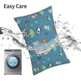 thumbnail image 5 of KLL Teeth Cosmonaut Pillow Covers Envelope Closure,Super Soft and Cozy Fuzzy Fleece Pillow Case Cover (No pillow core） 16"x24", 5 of 5