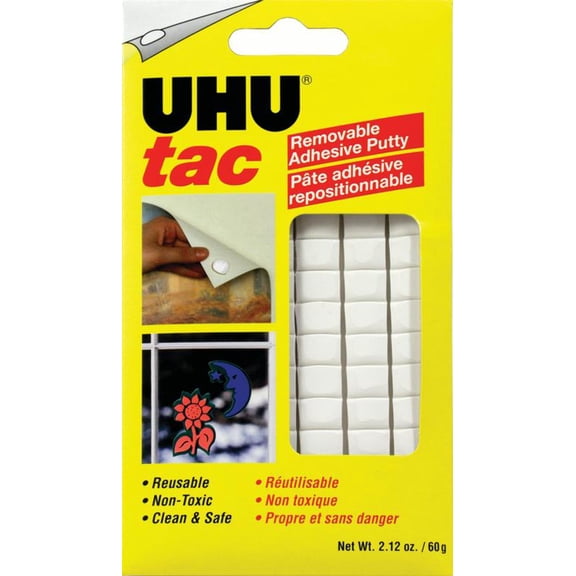 Uhu Tac Removable Adhesive Putty, 2 oz.
