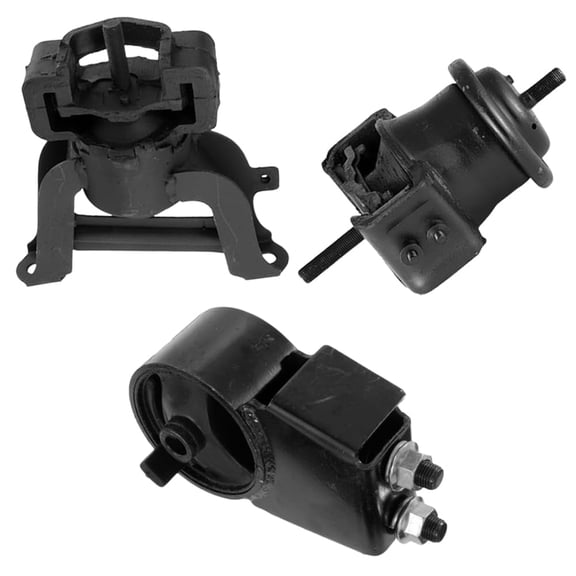 4M Auto Parts Rear, Front & Front Right Engine Motor Mounts 3PCS Set. Parts 9008, 9021, 8864. A6487, A6492, A6483. (Automatic)