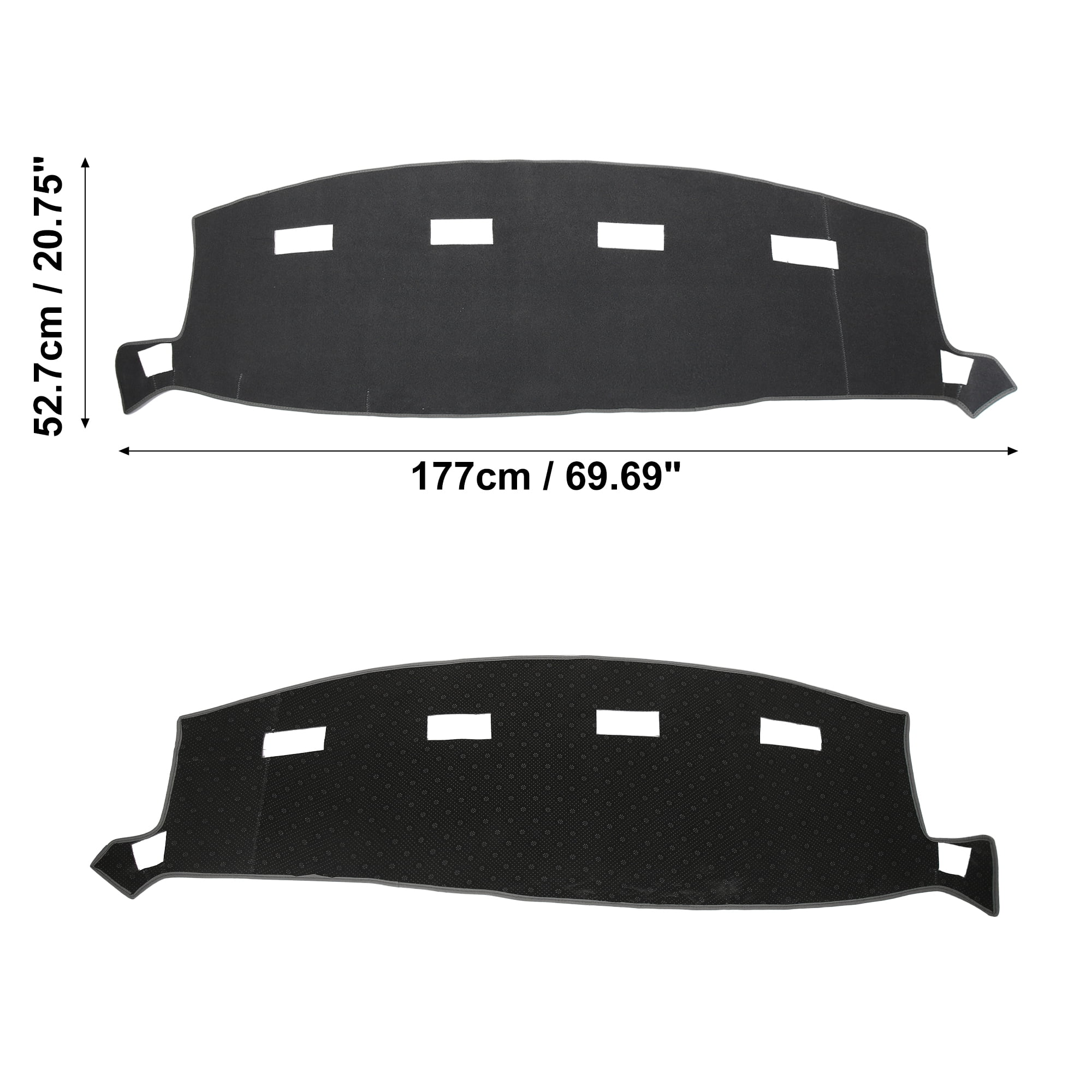 Dashboard Cover Gray Polyester Non-slip Mat Protector Carpet Sun Proof for Dodge for Ram 1500 2002-2005