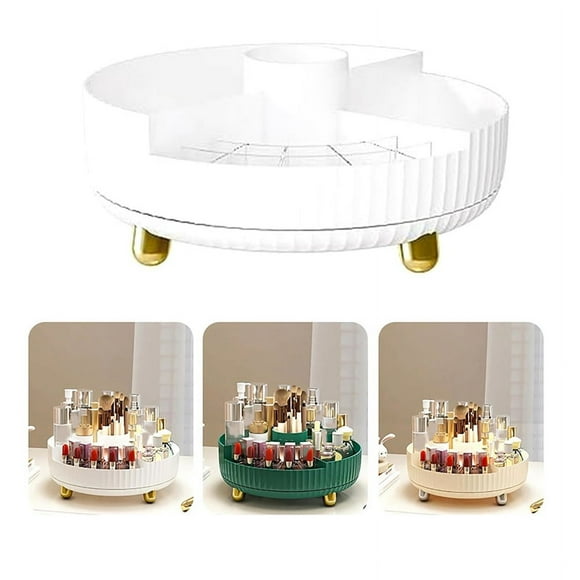 Rotating Makeup Organizer for Vanity - Bathroom Organizer and Lazy Organizer for Cosmetics Perfume Organizer Storage C